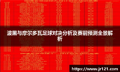 波黑与摩尔多瓦足球对决分析及赛前预测全景解析